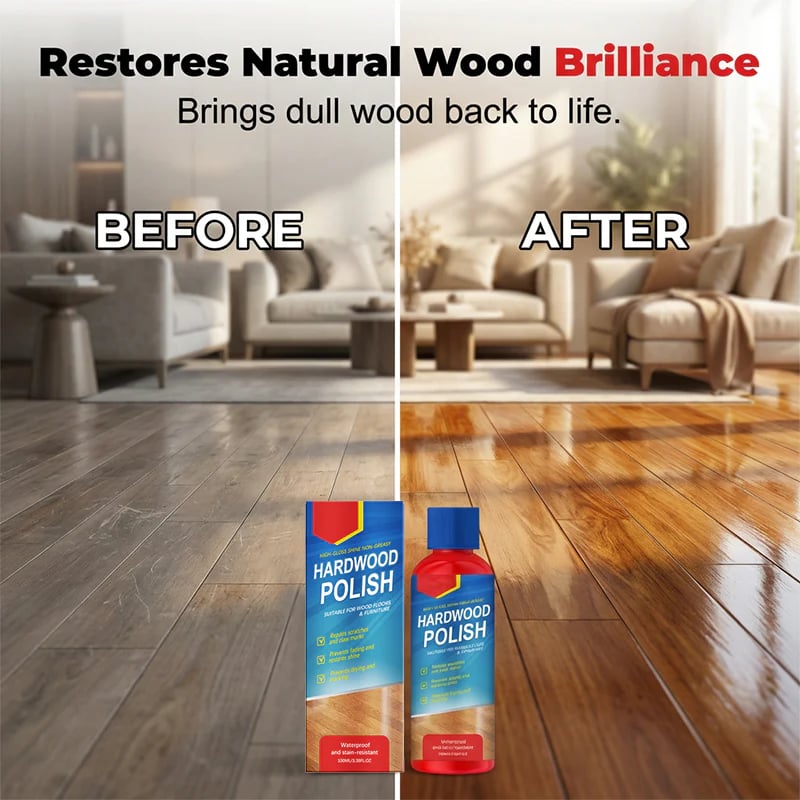 ✨ Restore & Protect Your Wood Floors – Instant High-Gloss Shine for Home Surfaces! ✨ detail view