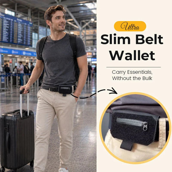 Slim Belt Wallet —“Waist Shield” Tactical Waist Pack with Quick Access Wallet 🛡️💳