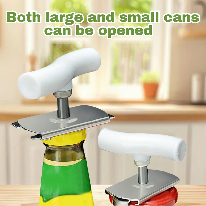 Stainless Steel Jar Openers for Easy Opening, Kitchen Gadget - Effortless Opening for Mason Jars & Pasta Sauce Cans detail view