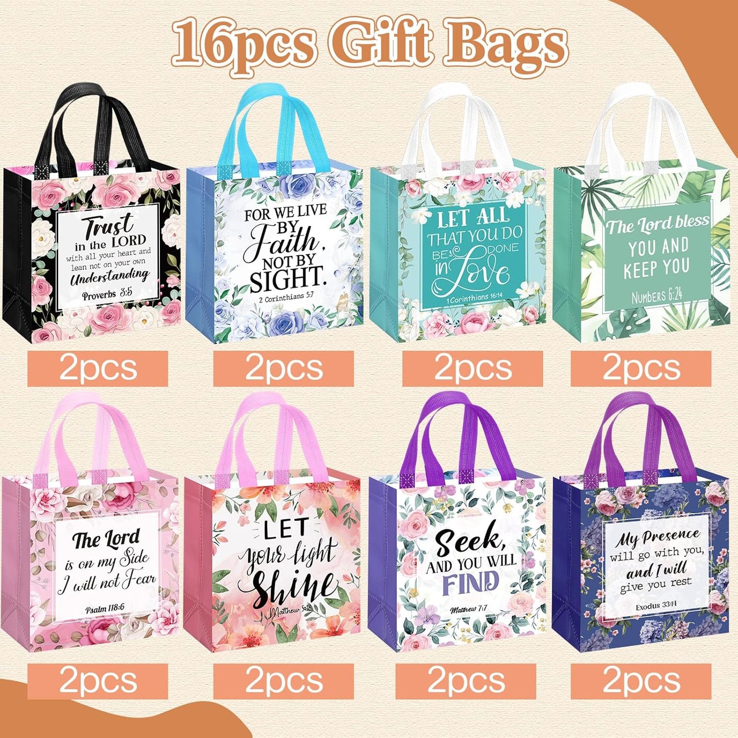 ✝️Christian Gifts: Inspirational Bible Verse Gift Bags – Inspire Your Faith Journey🌸