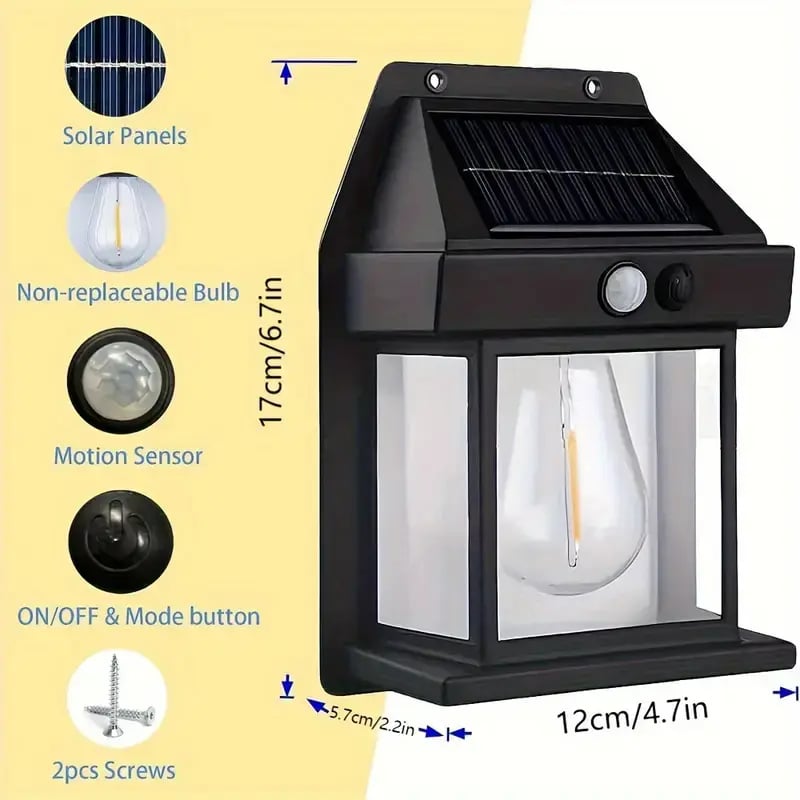 Solar Outdoor Wall Lights with Motion Sensor☀️