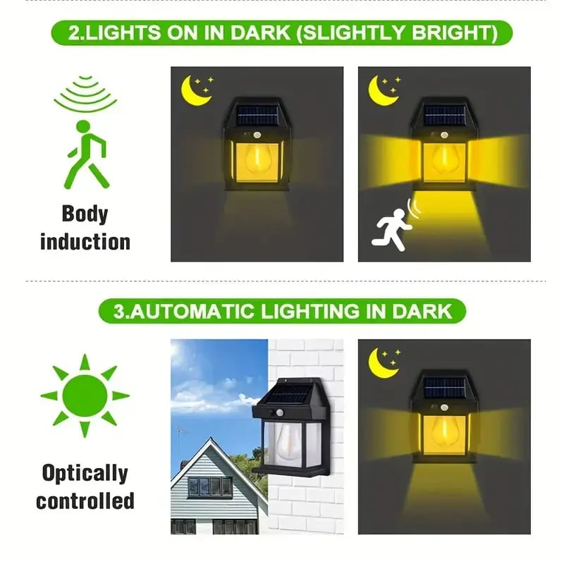 Solar Outdoor Wall Lights with Motion Sensor☀️